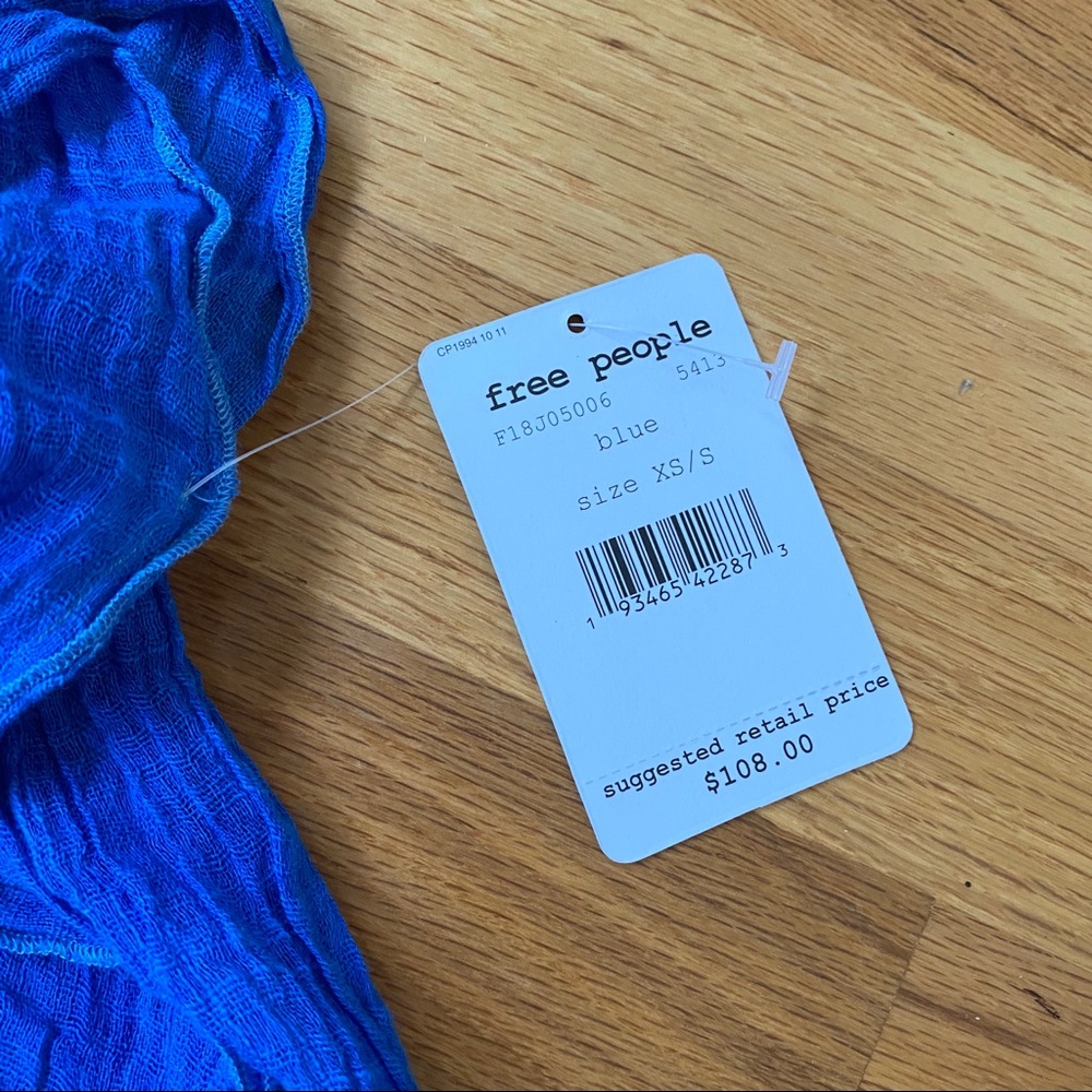 Free People Angelina Dip Dye Tie Dye Boho Kimono Robe - Picture 11 of 11